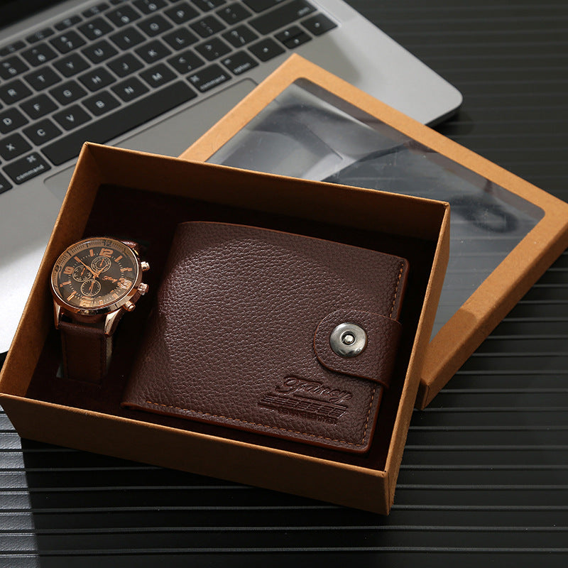 Christmas fashion wallet watch set belt set box
