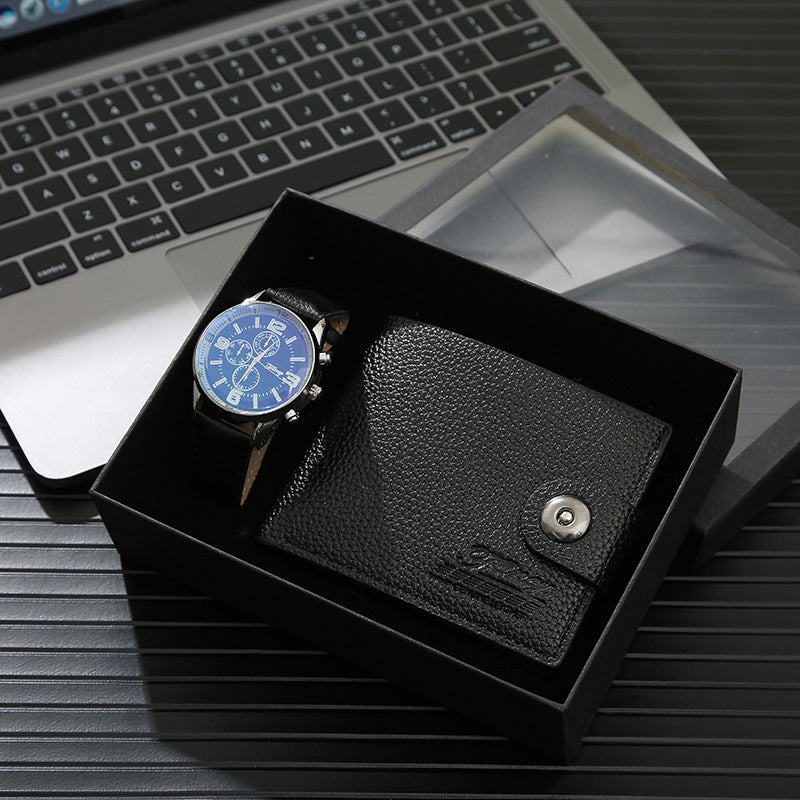 Christmas fashion wallet watch set belt set box