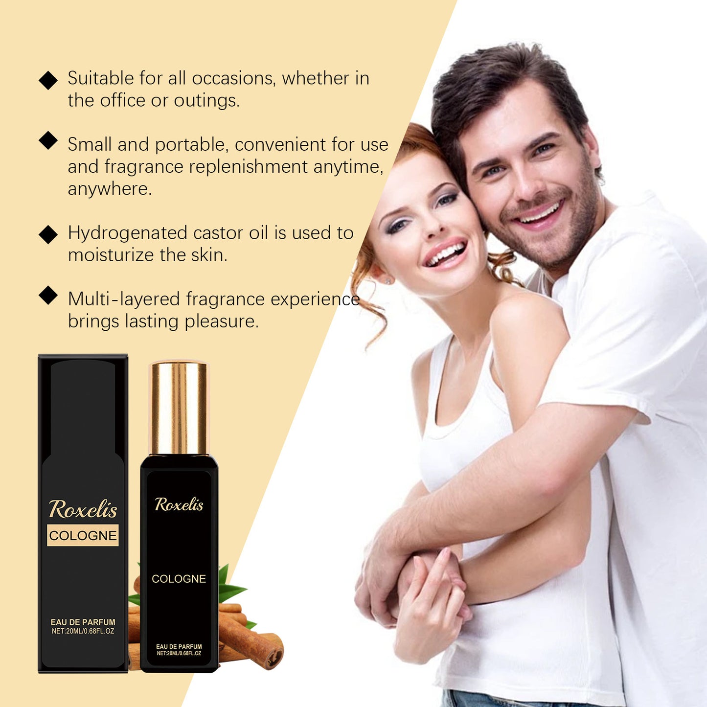 Men's Light Cologne Fragrance Retention Convenient