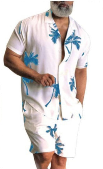 Short Sleeved Shirt Men's Casual Trendy Suit