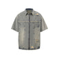 Denim Fashion Loose Leisure All-matching Overall Suit