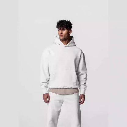 Loose American Exercise Workout Outfit Men's Trendy Casual Hooded Sweater