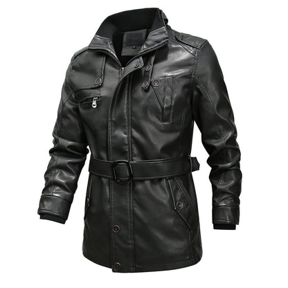 Motorcycle washed leather