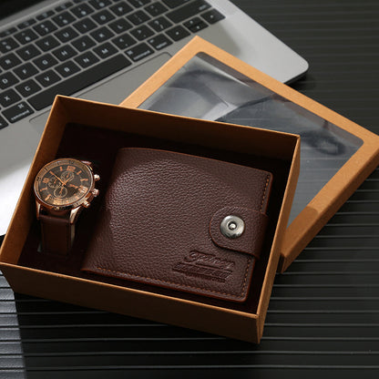 Christmas fashion wallet watch set belt set box