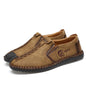 New Men's Leather Shoes Black Casual Soft Bottom Breathable Casual Shoes