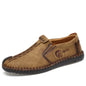New Men's Leather Shoes Black Casual Soft Bottom Breathable Casual Shoes