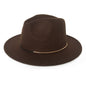 Women's Trendy Hats Gold Buckle Jazz Hat
