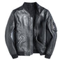 New Black Leather Leather Men's Baseball Uniform Short