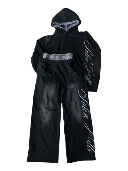 Long Sleeve Pullover Hoodie Suit Punk Print