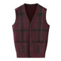 Middle-aged And Elderly Men's Jacquard Vest