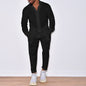 European And American Sports Suit Men's Long Linen Sleeves Fashion Work Clothes Trousers