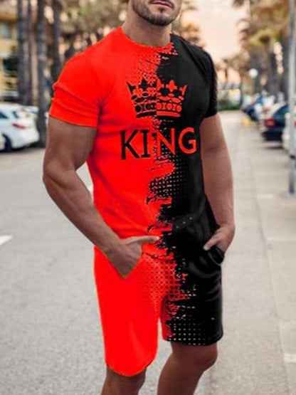 Men's Loose Casual Short Sleeve Suit