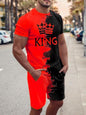 Men's Loose Casual Short Sleeve Suit