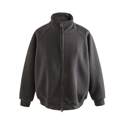 Long Sleeve Retro Top Simple Casual Coat