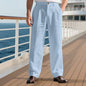 Loose Breathable And Simple Vertical Straight Men's Casual Pants
