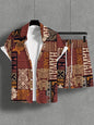 Trendy Wild Printed Men's Simplicity Short Sleeve Shirt Outfit