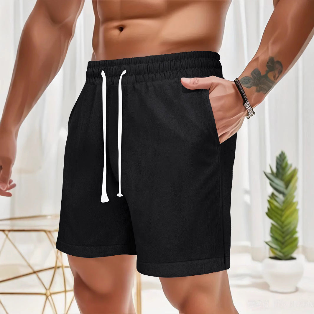 Summer Men's Loose Lace-up Sports Casual Shorts