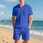 Loose Polo Shirt Casual Short-sleeved Shorts Suit
