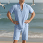 Men's Summer Suit Loose Casual Linen