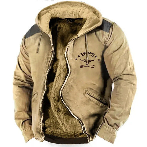 Multi-color Pattern 3D Printing Digital Printing Lining Cotton-padded Jacket