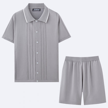 European And American Business Casual Sweater Two-piece Set