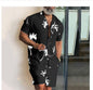 Short Sleeved Shirt Men's Casual Trendy Suit
