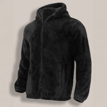 Winter New Men's Fleece Lined Padded Warm Keeping Hooded Jacket