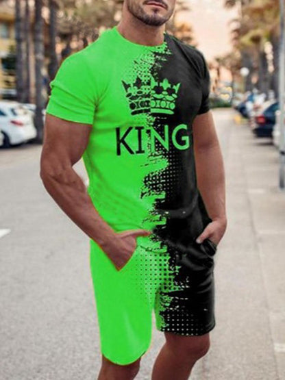 Men's Loose Casual Short Sleeve Suit