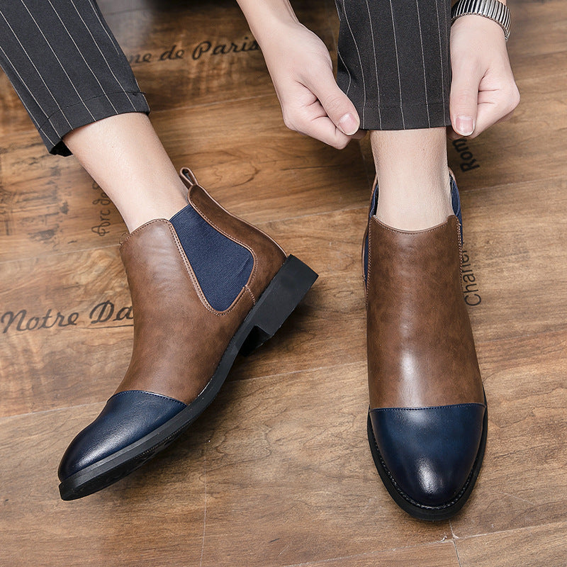 Men's Stylish British Style Pointed Toe Martin Boots