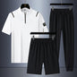 Casual Ice Silk Quick-drying Three-piece Suit For Men