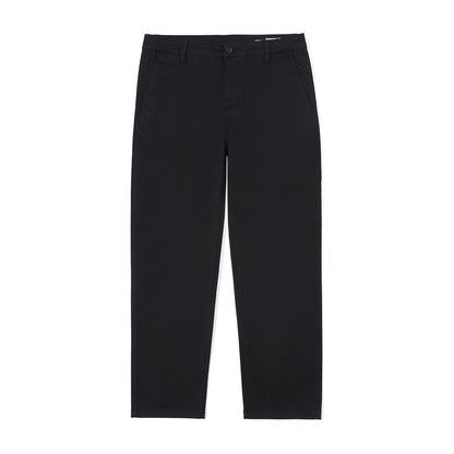 Casual Pants Men's Business Shirt Solid Color Stretch Cotton Cropped Pants