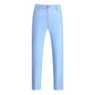 New Boys Straight Solid Color Business Wear Draping Effect Casual Suit Pants
