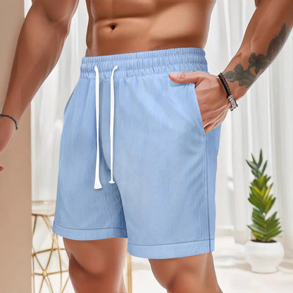 Summer Men's Loose Lace-up Sports Casual Shorts
