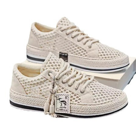 New Large Hole Mesh Summer Breathable Lightweight And Thin Type Mesh Surface Mesh Shoes Men