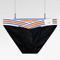 Solid Color High Fork Low Waist Briefs Full Package Hip Bulge