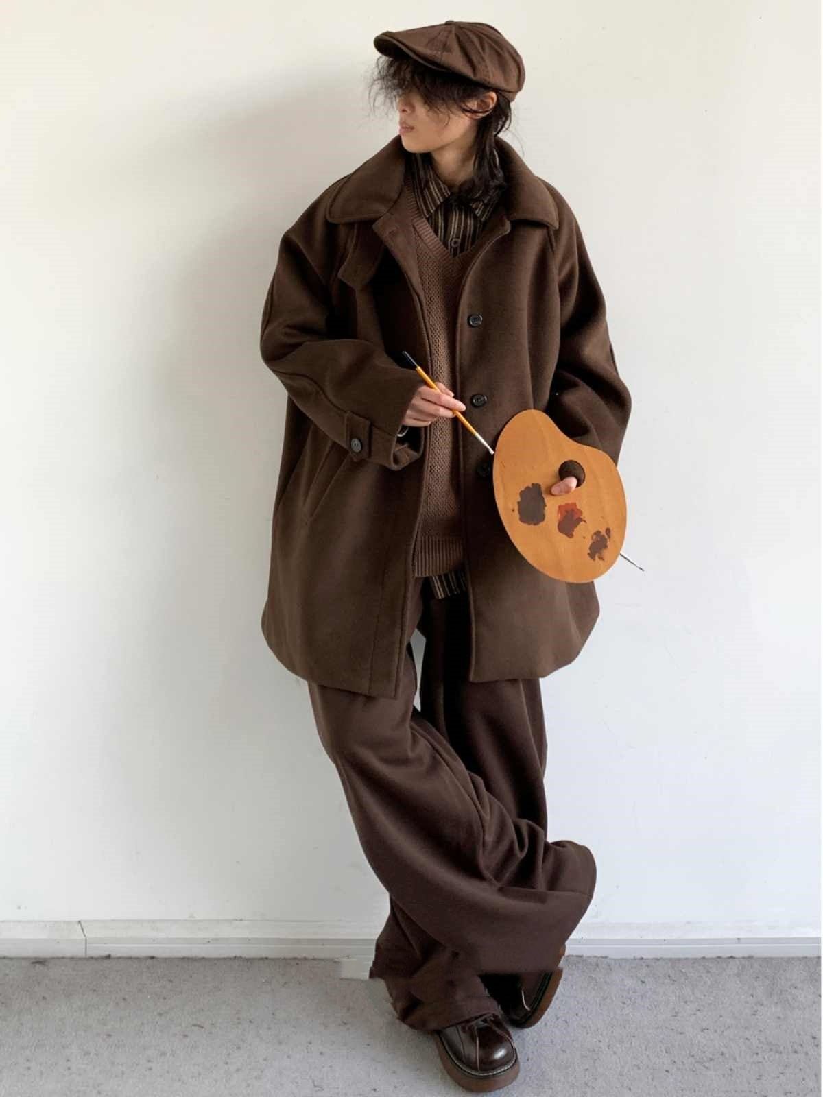Mid-length Woolen Coat Men's Woolen Coat