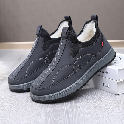 Men's Warm And Non Slip Cotton Boots With Thickened Fleece