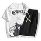 Men's Trendy Cartoon Print Loose Suit