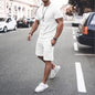 Fashion Personality Men's Casual Printed T-shirt Suit
