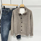 Stand Collar Cardigan Sweater Men Loose Casual Jacket