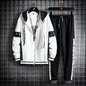 Men's Fashion Personality Hooded Casual Suit