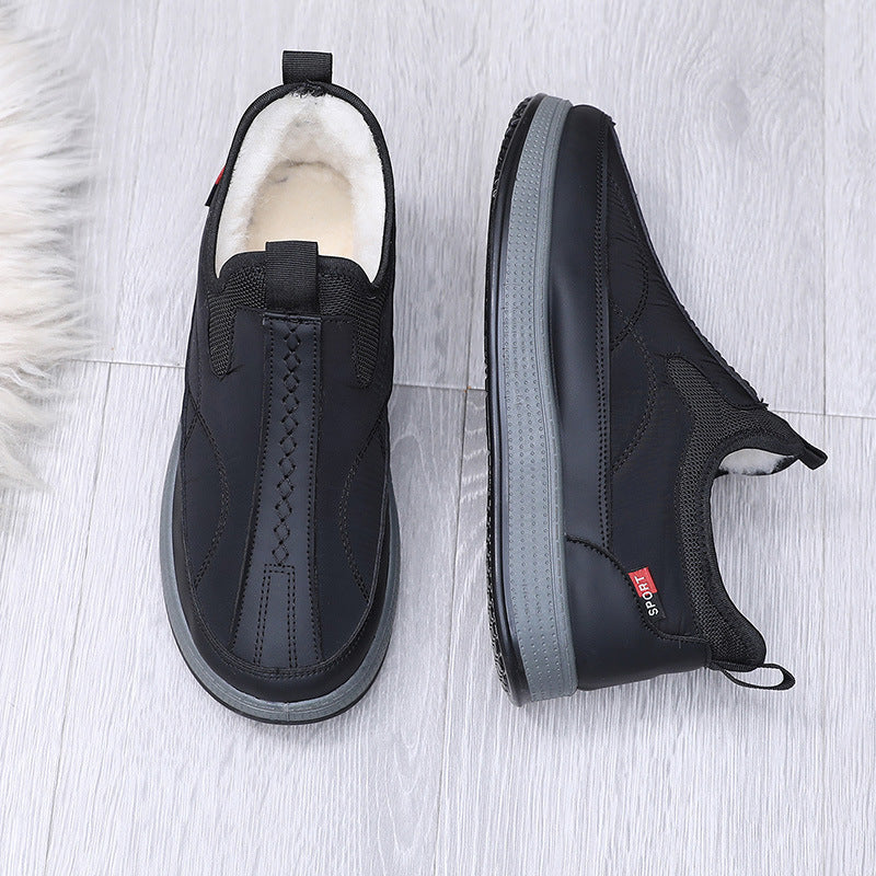Men's Warm And Non Slip Cotton Boots With Thickened Fleece