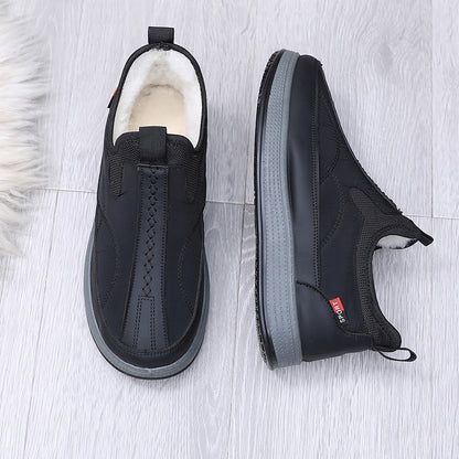 Men's Warm And Non Slip Cotton Boots With Thickened Fleece
