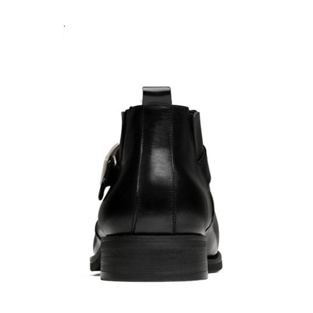 British Men's Autumn And Winter High-top Leather Shoes Martin Boots