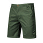 Straight Slim Cropped Pants Plus Size Solid Color Men's Clothing