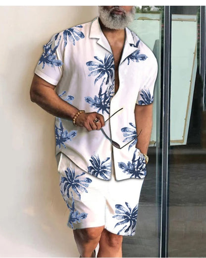 Short Sleeved Shirt Men's Casual Trendy Suit