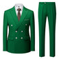 Men's Fashion Casual Solid Color Two-piece Set