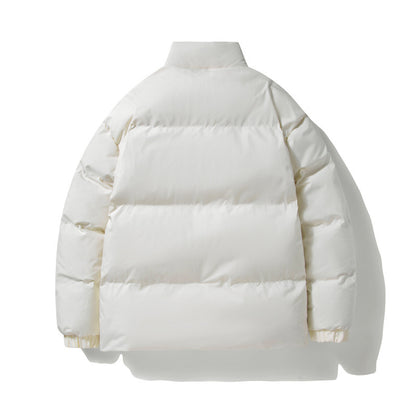 Lambswool Lining Stand-up Collar Cotton-padded Clothes
