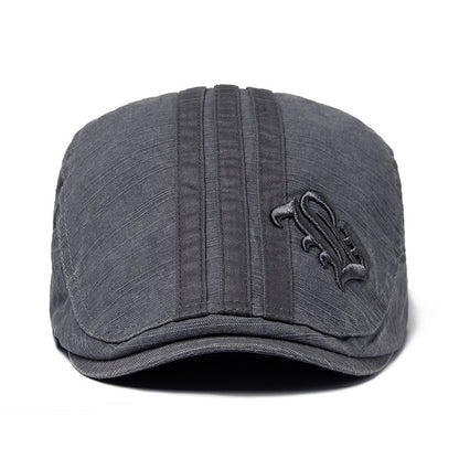 Men's Letter Beret Breathable Sun Hat