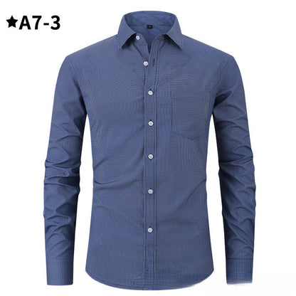 Commute Minimalist Leisure Men's Plaid Shirt